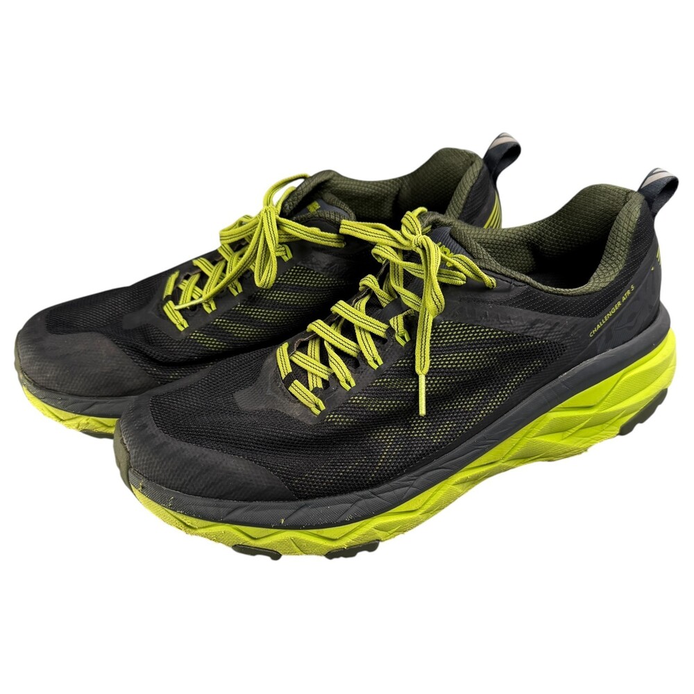 Hoka Challenger ATR 5 Men's 11.5 Wide 2E Trail Running Hiking Shoes D Gray Green